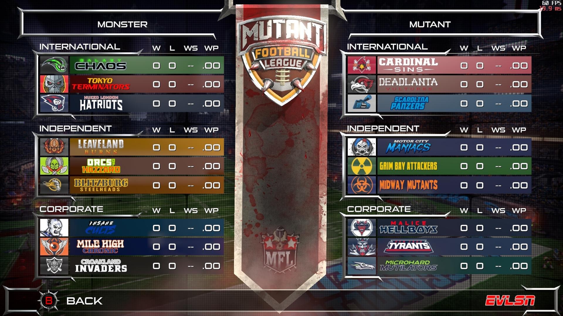 Mutant Football League